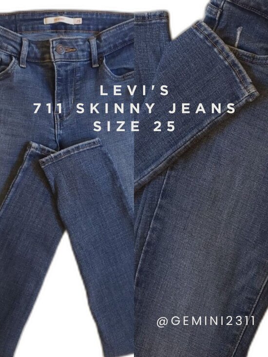 Levi's Denim - Levi's - Women - 711 Skinny Jeans - Blue - Size 25